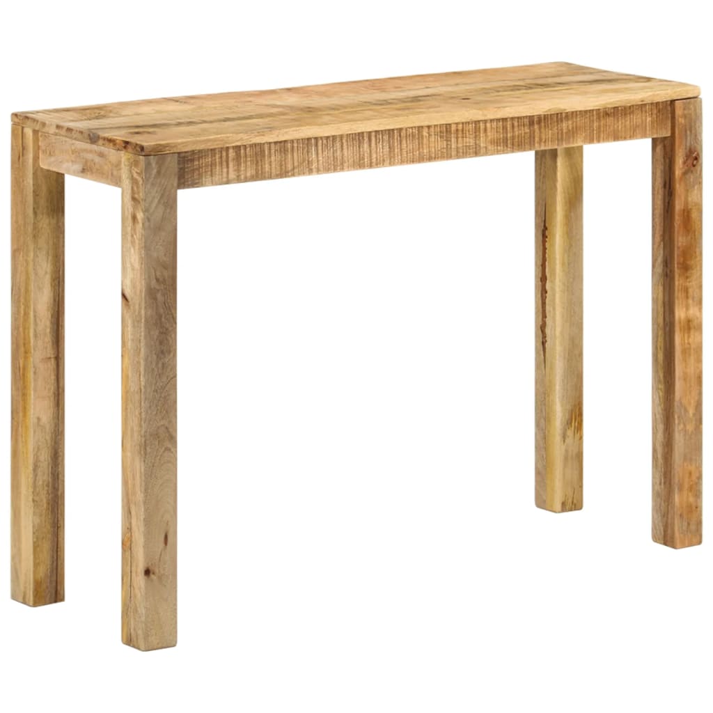 vidaXL Console Table 110x35x76 cm Rough Mango Wood