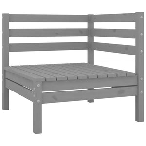 vidaXL 5 Piece Garden Lounge Set Grey Solid Pinewood