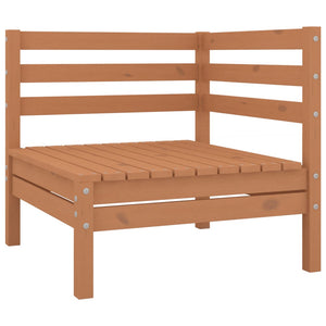 vidaXL 6 Piece Garden Lounge Set Honey Brown Solid Pinewood