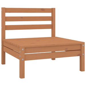 vidaXL 6 Piece Garden Lounge Set Honey Brown Solid Pinewood