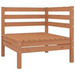 vidaXL 10 Piece Garden Lounge Set Solid Wood Pine Honey Brown