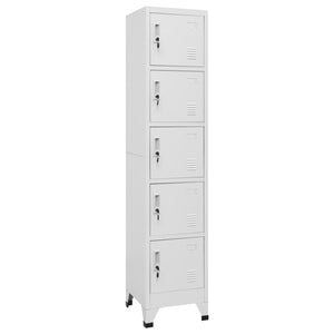 vidaXL Locker Cabinet Light Grey 38x40x180 cm Steel