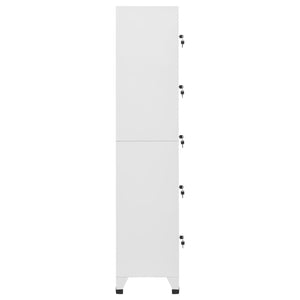 vidaXL Locker Cabinet Light Grey 38x40x180 cm Steel