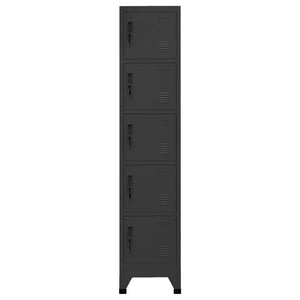 vidaXL Locker Cabinet Anthracite 38x40x180 cm Steel