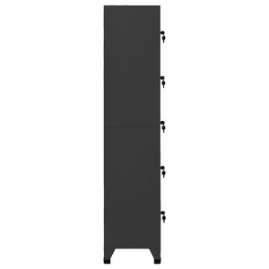 vidaXL Locker Cabinet Anthracite 38x40x180 cm Steel