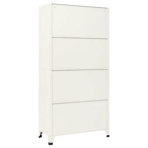 vidaXL Locker Cabinet Grey and Blue 90x45x180 cm Steel