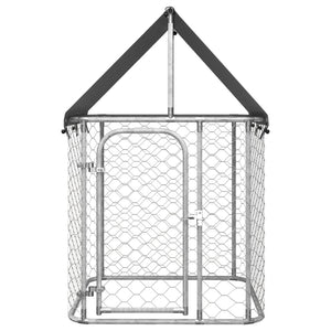 vidaXL Outdoor Dog Kennel with Roof 100x100x150 cm