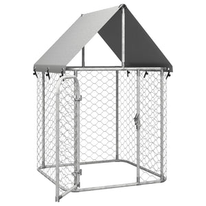 vidaXL Outdoor Dog Kennel with Roof 100x100x150 cm