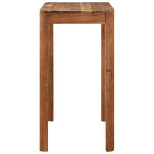 vidaXL Bar Table Solid Wood Acacia with Honey Finish 110x55x106 cm