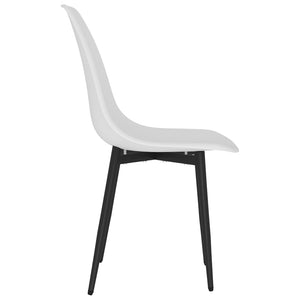 vidaXL Dining Chairs 6 pcs White PP