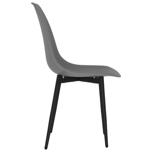 vidaXL Dining Chairs 6 pcs Grey PP