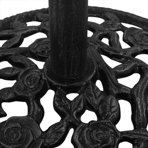 vidaXL Umbrella Base Black 48x48x33 cm Cast Iron