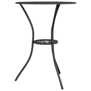 vidaXL 3 Piece Bistro Set Cast Aluminium Black