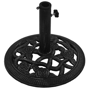 vidaXL Umbrella Base Black 40x40x32 cm Cast Iron