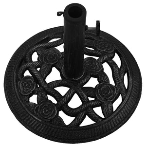 vidaXL Umbrella Base Black 40x40x32 cm Cast Iron