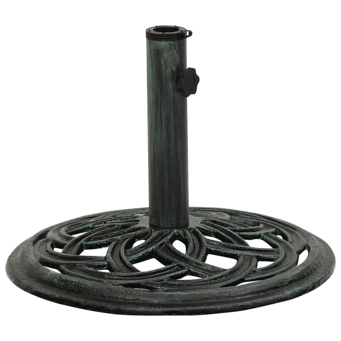 vidaXL Umbrella Base Green 44x44x31 cm Cast Iron