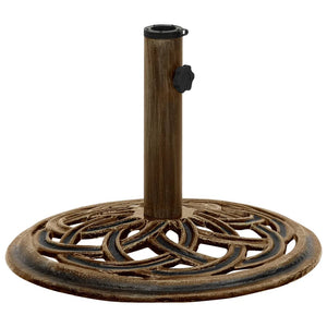 vidaXL Umbrella Base Bronze 44x44x31 cm Cast Iron