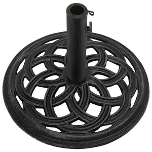 vidaXL Umbrella Base Black 44x44x31 cm Cast Iron