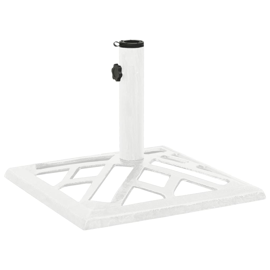 vidaXL Umbrella Base White 44x44x31 cm Cast Iron