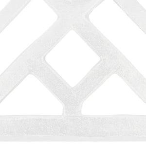 vidaXL Umbrella Base White 44x44x31 cm Cast Iron