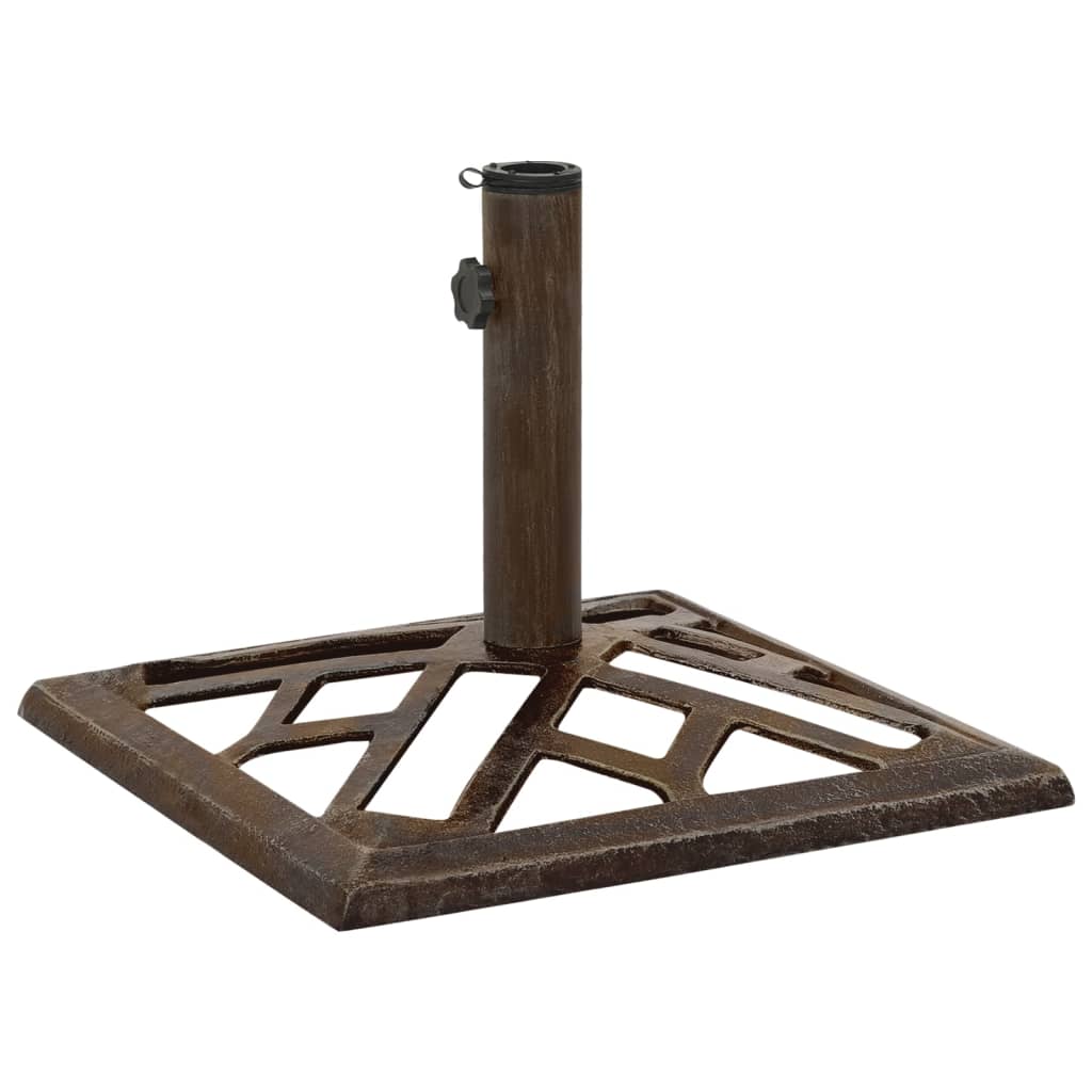 vidaXL Umbrella Base Bronze 44x44x31 cm Cast Iron