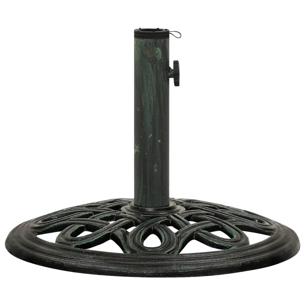 vidaXL Umbrella Base Green 40x40x32 cm Cast Iron