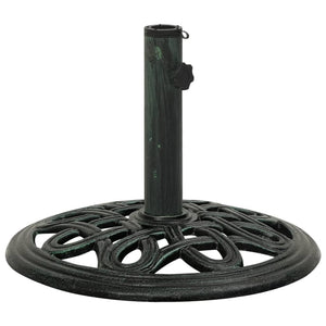 vidaXL Umbrella Base Green 40x40x32 cm Cast Iron