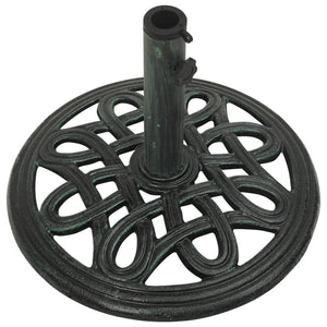 vidaXL Umbrella Base Green 40x40x32 cm Cast Iron