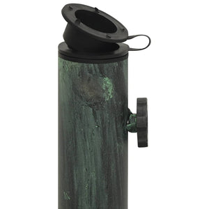 vidaXL Umbrella Base Green 40x40x32 cm Cast Iron