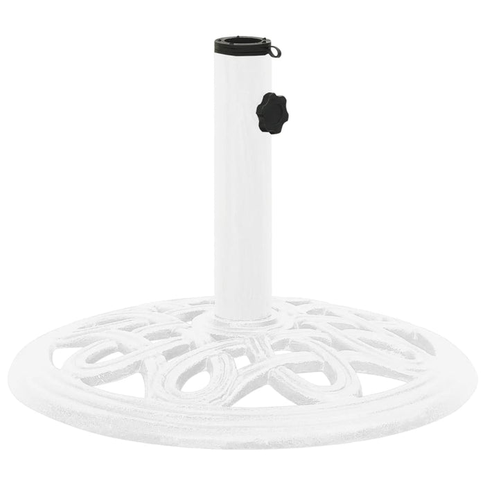 vidaXL Umbrella Base White 40x40x32 cm Cast Iron