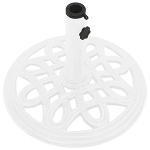 vidaXL Umbrella Base White 40x40x32 cm Cast Iron