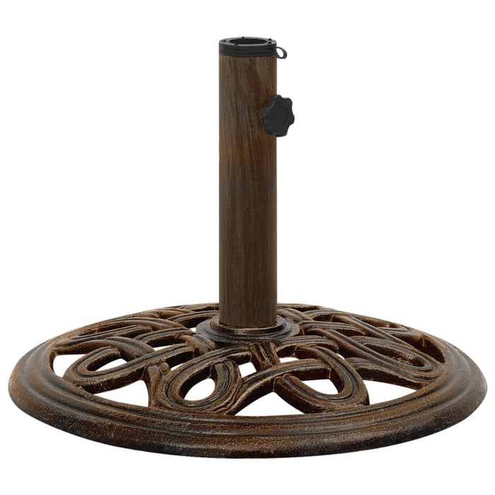 vidaXL Umbrella Base Bronze 40x40x32 cm Cast Iron