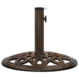 vidaXL Umbrella Base Bronze 40x40x32 cm Cast Iron