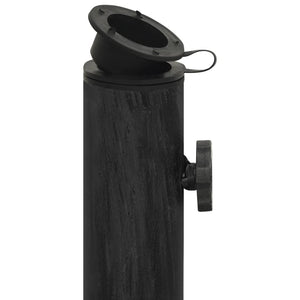 vidaXL Umbrella Base Black 44x44x32 cm Cast Iron