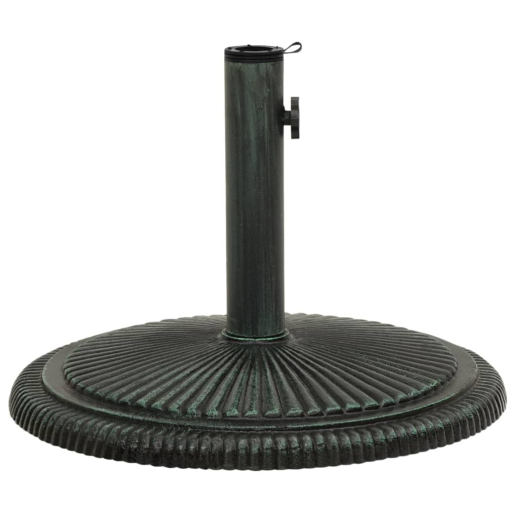 vidaXL Umbrella Base Green 45x45x30 cm Cast Iron