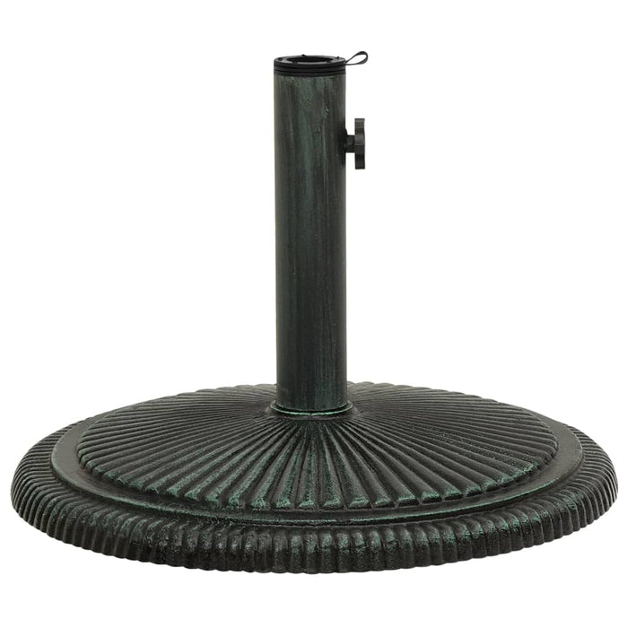 vidaXL Umbrella Base Green 45x45x30 cm Cast Iron