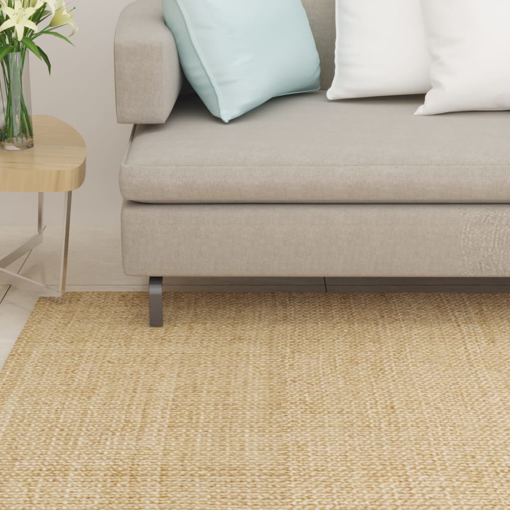 vidaXL Rug Natural Sisal 100x100 cm