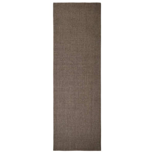 vidaXL Rug Natural Sisal 80x250 cm Brown