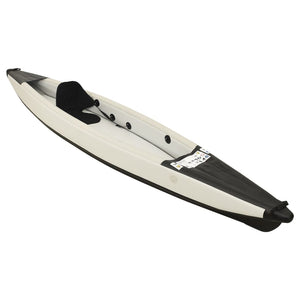 vidaXL Inflatable Kayak Black 375x72x31 cm Polyester