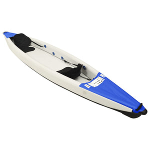 vidaXL Inflatable Kayak Blue 424x81x31 cm Polyester