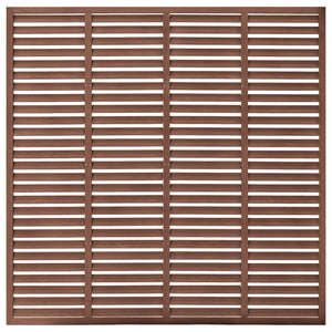 vidaXL Louver Fence WPC 180x180 cm Brown