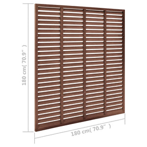 vidaXL Louver Fence WPC 180x180 cm Brown