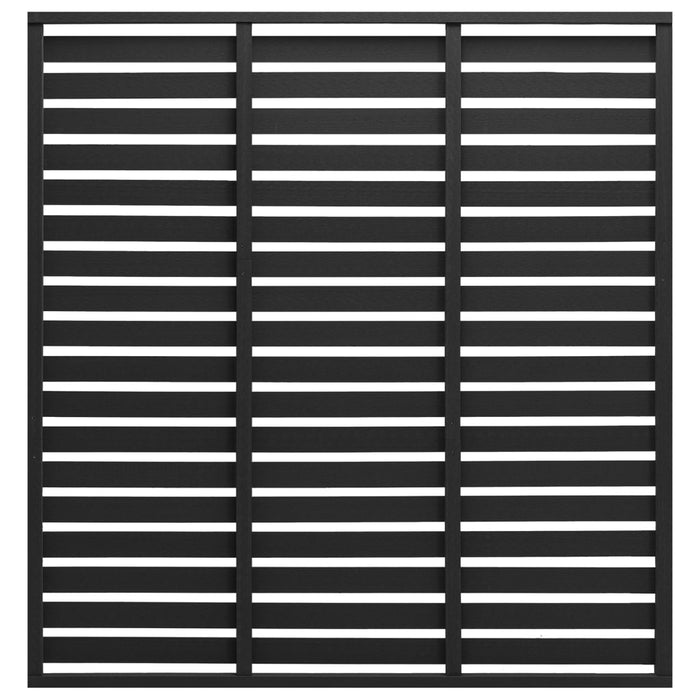 vidaXL Fence Panel WPC 180x180 cm Black