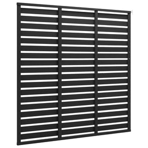 vidaXL Fence Panel WPC 180x180 cm Black