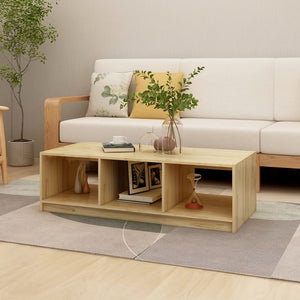 vidaXL Coffee Table 110x50x34 cm Solid Pinewood