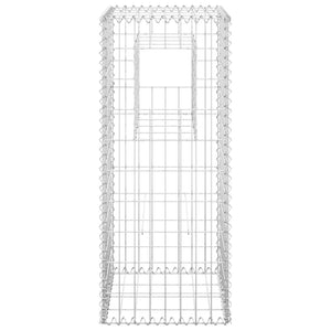 vidaXL Gabion Basket Posts 2 pcs 40x40x100 cm Iron