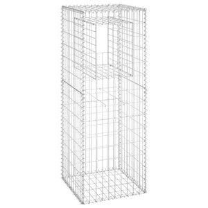 vidaXL Gabion Basket Post 50x50x140 cm Iron