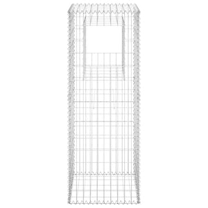 vidaXL Gabion Basket Post 50x50x140 cm Iron