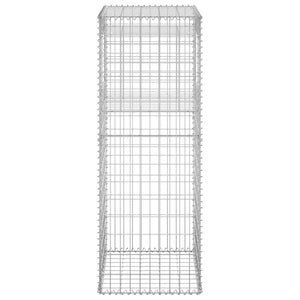 vidaXL Gabion Basket Post 50x50x140 cm Iron