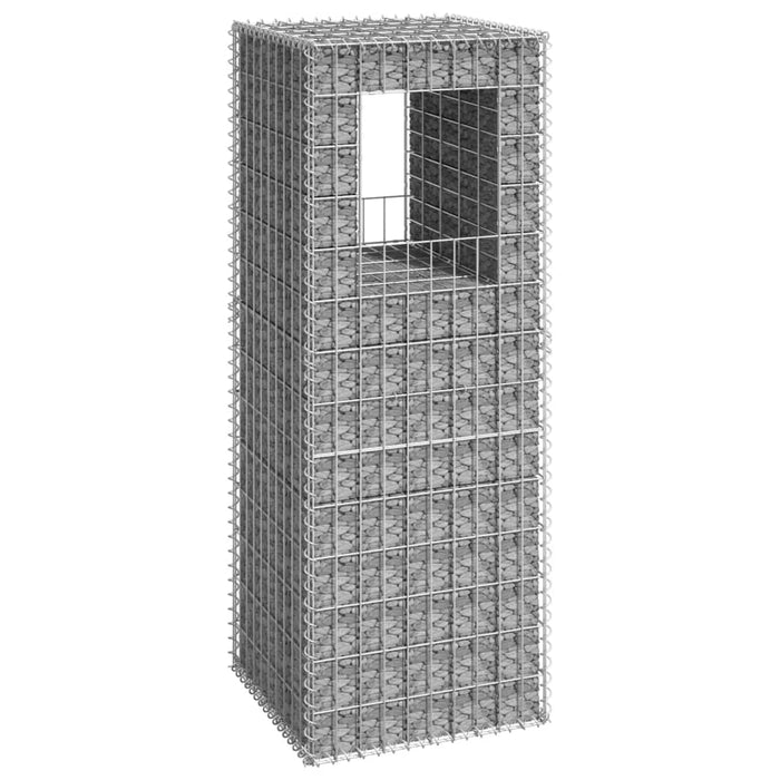 vidaXL Gabion Basket Post 50x50x140 cm Iron